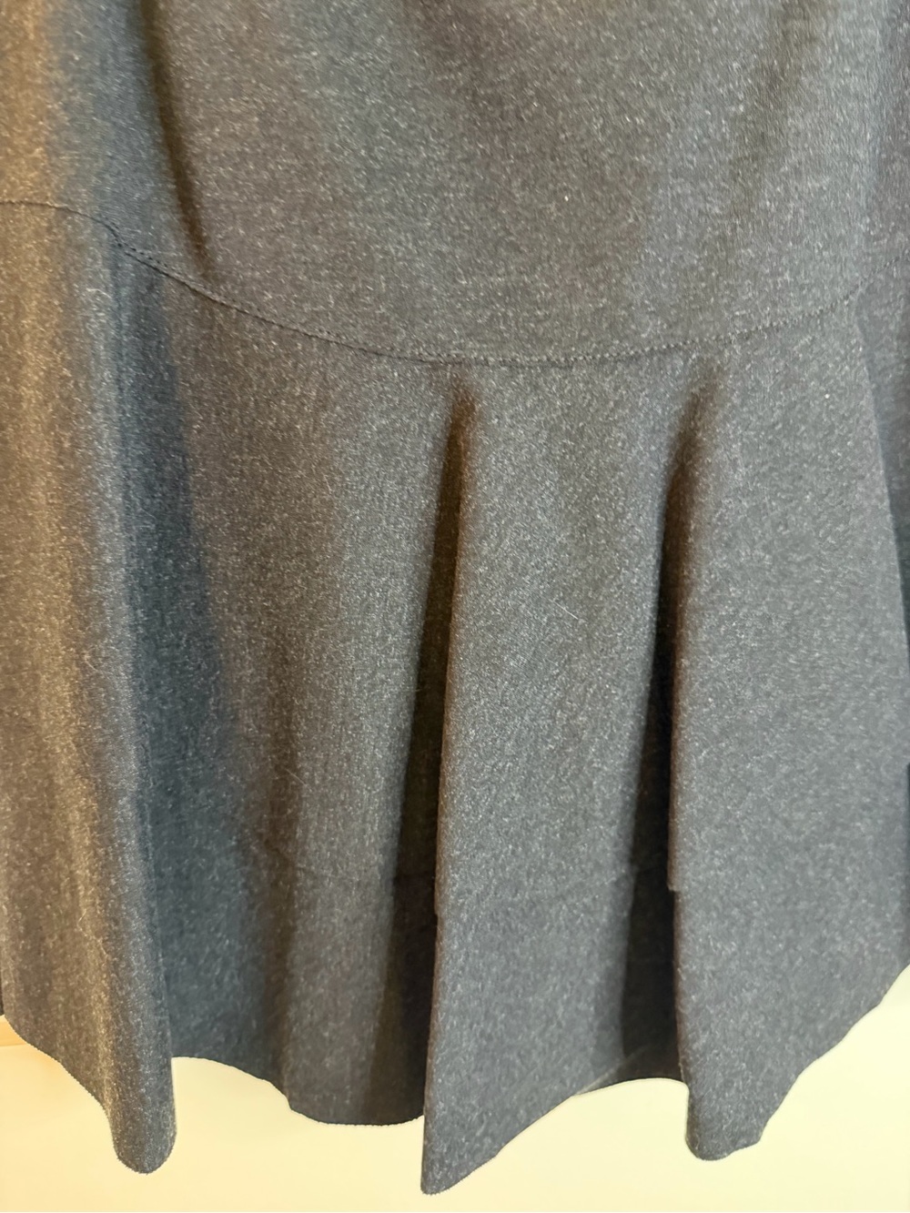 Akris Punto Charcoal A-Line Flared Skirt - Picture 11 of 13